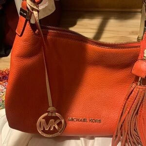 Michael Kors Burnt orange leather crossbody